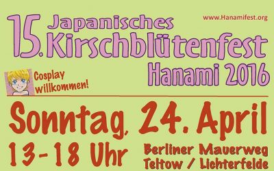 Hanami – Kirschblütenfest in Teltow – 24.04.16