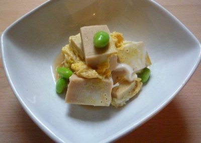 KOYA DOFU NO TAMAGO TOJI – gefriergetrockneter Tofu mit Ei